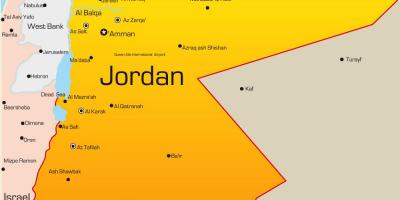 რუკა Jordan ახლო აღმოსავლეთში