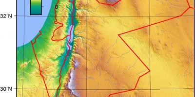 რუკა Jordan ტოპოგრაფიული