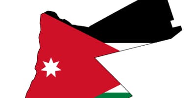 რუკა იორდანიის დროშა რუკა