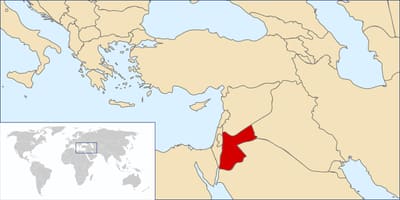 იორდანიის in მსოფლიო რუკა